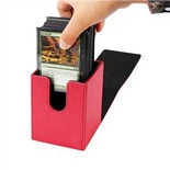 レザーデッキフリップソリッドボードゲームトレーディングカードボックス